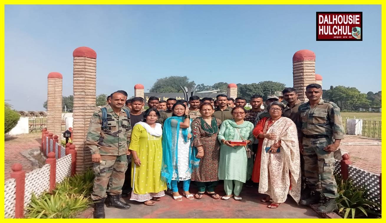 BJP Mahila Morcha workers presented rakhis to army soldiers in Bakloh