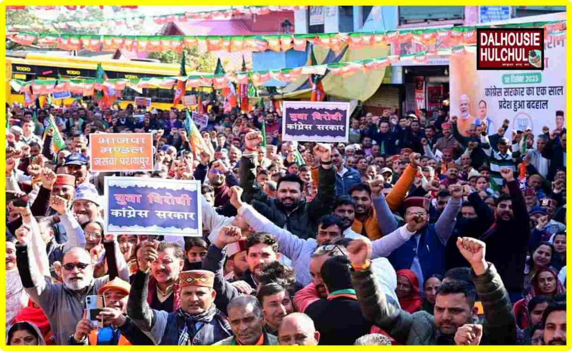 भाजपा आक्रोश रैली